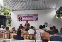 Foto: Rohman Supriyadi sedang memberi pemaparan di Acara Resesnya untuk warga masyarakat Desa Merden.