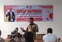 Foto: Reses Rokhman Supriyadi, SeKomisi IV DPRD Banjarnegara, saat menjelaskan kemanfaat an program yang akan di nikmati oleh masyarakat.