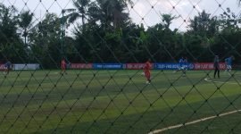 Foto: Suasana latihan rutin di lapangan sintetis milik Diklat Sepak Bola Merden, Rawa Wungu, Desa Merden, Kecamatan Mandiraja, Kabupaten Banjarnegara.