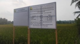 Photo : Nampak papan informasi Program P3TGAI di dukuh Cingkrang, Desa Brengkok, Kecamatan Susukan, Kabupaten Banjarnegara.