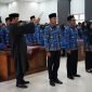 Foto: Suasana Pengambilan janji/sumpah jabatan untuk peserta ASN dan PPPK untuk Formasi ke ll oleh Bupati Banjarnegara.