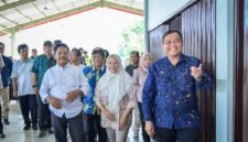 Ditjend PDSPKP Erwin Dwiyana, SPI, Msc saat memberikan sambutan di peresmian Pasar Ikan Lengkong.(Dok.Bas/beritafakta.id).