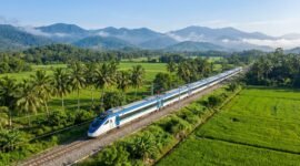 Ilustrasi pengoperasian The East Cost Rail Link (ECRL). Sumber: https://www.ecrlmalaysia.com/