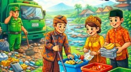 Edukasi ke masyarakat tentang kesadaran akan kebersihan(dok.Berita fakta.id)