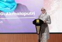 Direktur Distribusi PLN, Arsyadany G. Akmalaputri, dalam momentum peringatan International Women’s Day yang digelar di Kantor Pusat PLN, Jakarta, Jumat (13/3)