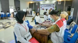 Situasi para calon paskibraka Kabupaten Banjarnegara saat pelaksanaan pengecekan kesehatan.(Dok Kominfo/Beritafakta.id)