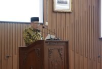 Sekda Banjarnegara Hendro Cahyono, saat memaparkan terkait ekonomi kreatif pada Raperda 2026 di Gedung DPRD Banjarnegara.(Dok.Kominfo Bna/Berita fakta.id)