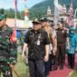 Hendro Cahyono, SE, MSi saat berada di upacara peresmian penutupan TMMD sengkunyung Desa Lawen,Kecamatan Pandanarum, Kabupaten Banjarnegara.(Dok.Kominfo Bna/Berita Fakta.id)
