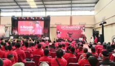 Suasana gelar DPC PDI P Banjarnegara acara pendidikan politik dan konsolidasi internal melalui Munascab di golden Ball Room hotel Surya Yudha Park.(Dok.Arief Ferdianto Berita Bersatu)