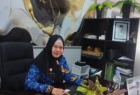 Kasat Pol PP Kabupaten Banjarnegara Fajar Nidaul Syarifah,AP,MH saat membuka wawancara di Ruangan nya.(Dok.Berita Fakta.id)