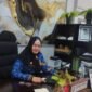 Kasat Pol PP Kabupaten Banjarnegara Fajar Nidaul Syarifah,AP,MH saat membuka wawancara di Ruangan nya.(Dok.Berita Fakta.id)