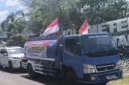 Truk tangki Koperasi BME Blora mengangkut sampel minyak mentah hasil sumur rakyat dari Desa Plantungan, Kecamatan Blora, untuk dikirim ke Pertamina guna menjalani uji kualitas dan kelayakan produksi. (Doc. Istimewa).