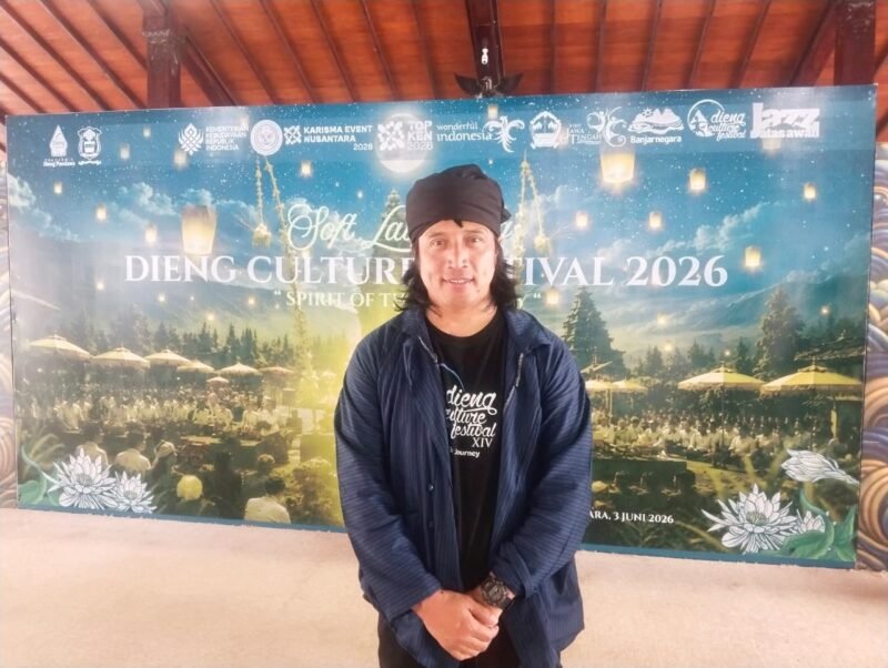 Ketua Pokdarwis Dieng Kulon Ali Fauzi sebagai inisiator Dieng Culture Festival(DCF) usai Launcing Event besar bernuansa Budaya Gunung.(Dok.beritaFakta.id)