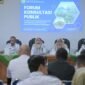 Dinas Kesehatan Kabupaten Banjarnegara melalui forum Konsultasi Publik melaksanakan sosialisasi peningkatan layanan kesehatan PBI dan percepatan eliminasi TBC dengan mengoptimalkan BPJS Kesehatan untuk masyarakat, di Aula Sasana Karya Praja Setda Banjarnegara.(Dok.Kominfo)