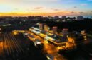 Foto landscape Pembangkit Listrik Tenaga Uap Arun yang berlokasi di Arun, Aceh. PLN NP menyiagakan Daya Mampu Pasok dengan total kapasitas mencapai 16.202 MegaWatt (MW) di seluruh unit pembangkit yang tersebar di Indonesia.