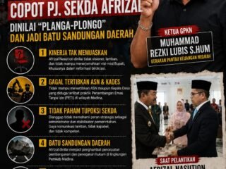 Aktivis Desak Bupati Madina Copot Pj. Sekda Afrizal, Dinilai "Planga-Plongo" dan Jadi Batu Sandungan Daerah