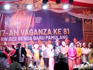 Meriahkan 17an Vaganza ke 81 Tahun RW 022 Benda Baru, Pilar Saga Janji Perbaiki Jalan Raya Vila Dago