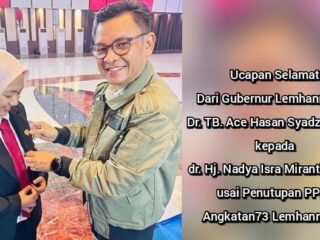 dr. Hj. Nadya Isra Miranti, M.K.M Sukses Jalani PPNK Angkatan 73 Lemhannas RI, Bertekad Akan Terapkan Nilai-nilai Kebangsaan di Dunia Kesehatan