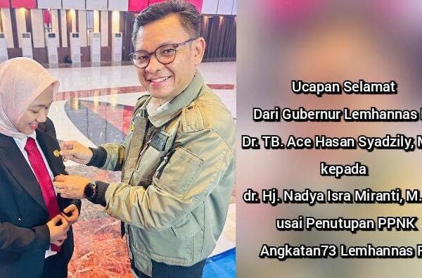 dr. Hj. Nadya Isra Miranti, M.K.M Sukses Jalani PPNK Angkatan 73 Lemhannas RI, Bertekad Akan Terapkan Nilai-nilai Kebangsaan di Dunia Kesehatan