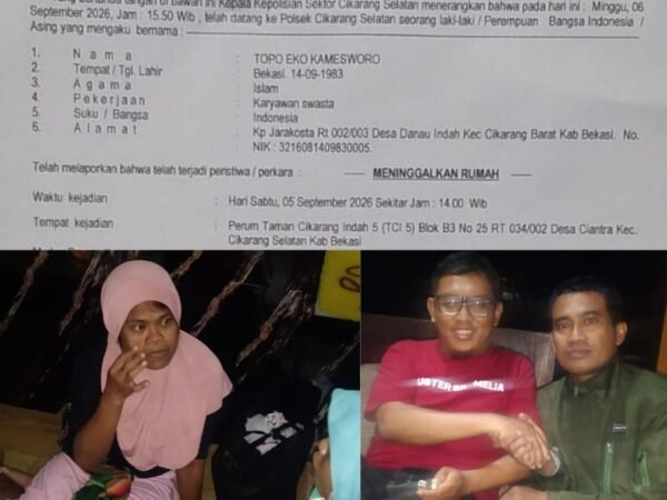 Dua Minggu Dilaporkan Hilang, Reni Shintara Akhirnya Ditemukan Tertidur di Cileungsi