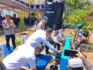 Warnai HUT ke-24 Propam Polri dengan Kepedulian, Bid Propam Polda Jateng Hadirkan Sumur Bor untuk Warga Mloyo Sukoharjo