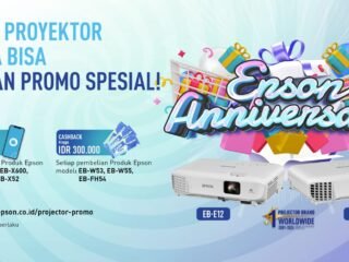 Epson Anniversary Hadirkan Promo Projector, Cashback hingga Rp300 Ribu