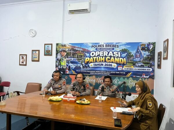 Sosialisasikan Operasi Patuh Candi 2026, Satlantas Polres Brebes Gandeng Radio Singosari FM