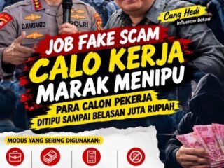 Diundang Kapolda Metro Jaya dalam Diskusi, Influencer Cang Hedi Soroti Maraknya Job Fake Scam dan Calo Kerja di Jabodetabek