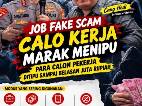 Diundang Kapolda Metro Jaya dalam Diskusi, Influencer Cang Hedi Soroti Maraknya Job Fake Scam dan Calo Kerja di Jabodetabek